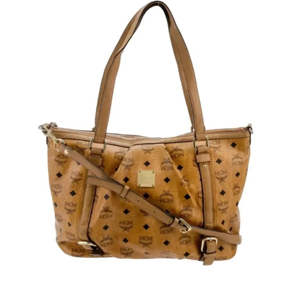 MCM Cognac Visetos Tote